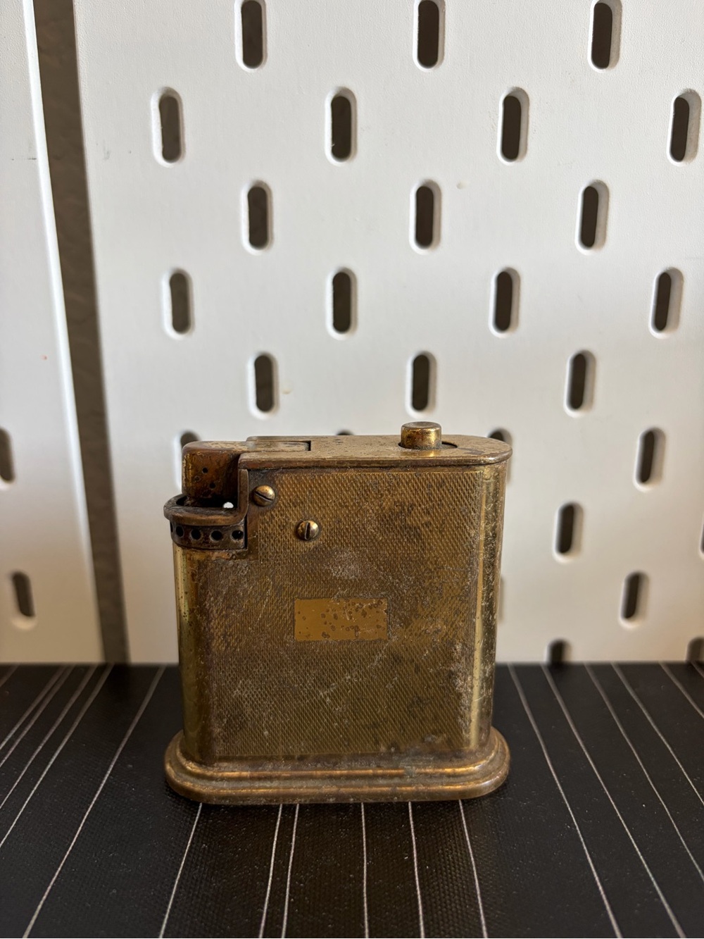 Vintage Mylflam Art Deco Brass Table Lighter Germany Pre-War